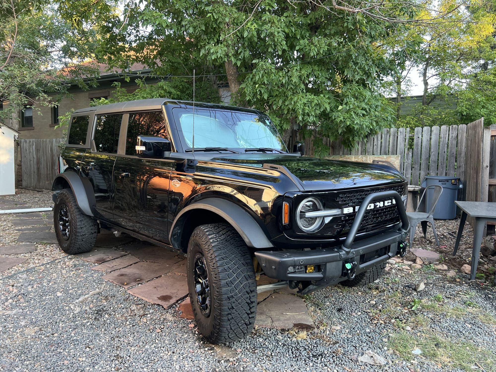 Ford bronco exterior after detail golden hour